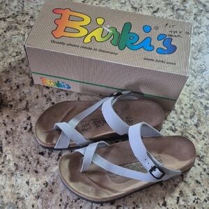 Birki's Mayari Style Light Gray Sandels By Birkenstock Womens Size 7